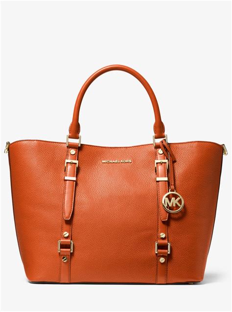 michael kors bedford large pebbled leather pocket tote bag|Michael Kors bedford bag medium.